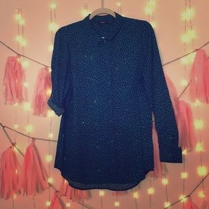 Patterned button up blouse